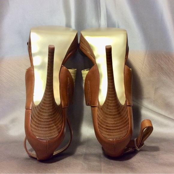 Charles by Charles David Rust Woven Platform High Heel Sandals Sz.8 - Picture 10 of 11